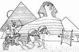 Egypte Egitto Egypt Coloriage Kleurplaat Geroglifici Pyramide Antico Colorier Kleurplaten Egiziano Sphinx Bowman Dessin Archer Adults Imprimer Sur Tempel Pharaon sketch template