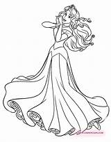 Aurora Coloring Princess Pages Beauty Sleeping Disney Disneyclips Book Printable Colour Books Drawings Romantic Gif Choose Board Funstuff Adult sketch template