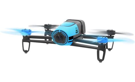 parrot bebop drone blue quadcopter   megapixel hd action camera  crutchfield
