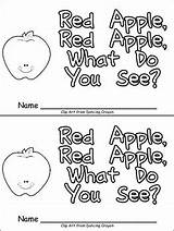 Emergent Reader Apple Kindergarten Do Red Colors Fruits Teacherspayteachers Color Book Little Books sketch template