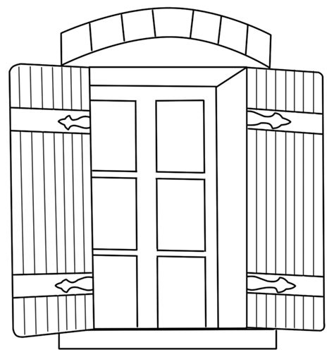 window objects  printable coloring pages