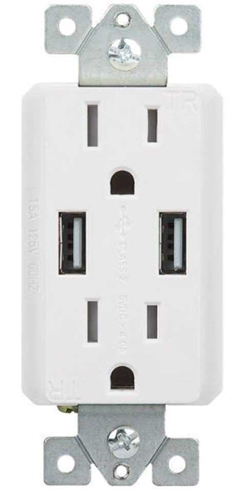 usb wall receptacle charging outlets   nerd techy