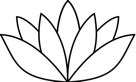 lotus flower  drawing clipartsco