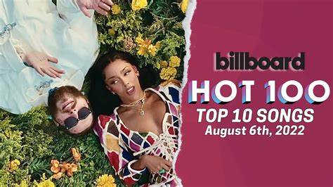 Billboard Hot 100 Songs Top 10 This Week August 6th 2022 Youtube