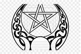 Coloring Supernatural Pentacle Printable Clipart Wicca sketch template