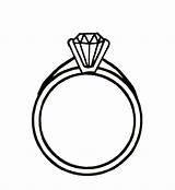 Ring Diamond Cartoon Cliparts Clipart Clip Rings Coloring Pages Engagement Attribution Forget Link Don sketch template