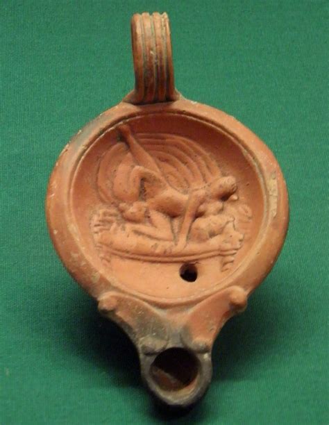 Pottery Lamp Showing Two Women Engaged In Oral Sex