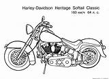 Coloring Harley Davidson Pages Motorcycle Adult Motorcycles sketch template