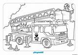 Pompier Playmobil sketch template
