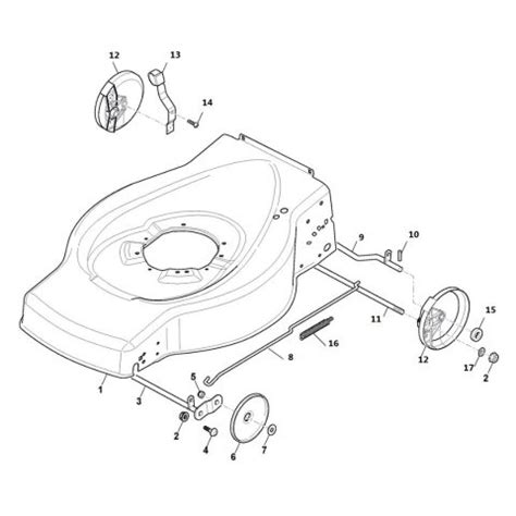 hp sf deck  height adjusting lawnmower spares uk