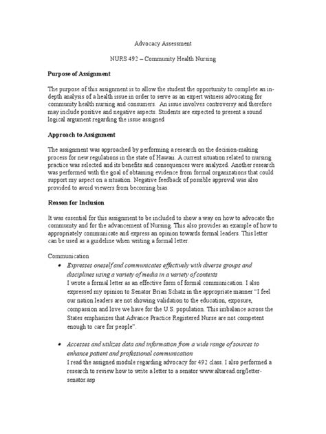 advocacy letter advanced practice registered nurse physician