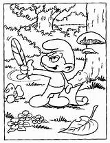 Coloring Pages Smurf Kids Smurfs Technosamrat Colouring sketch template