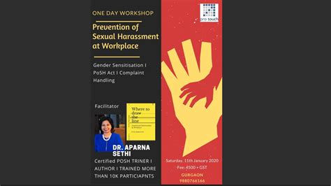one day workshop on prevention of sexual harassment at workplace