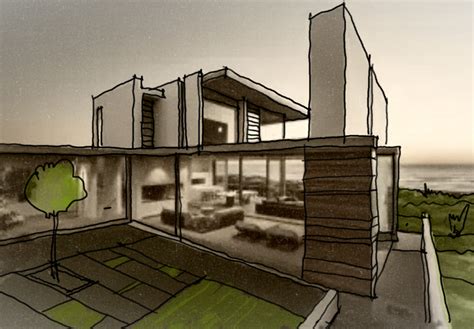 modern house design sketch arch studentcom