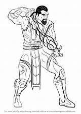 Mortal Kombat Shang Tsung Draw Drawing Step Tutorials Drawingtutorials101 sketch template