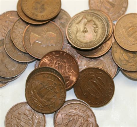 pennies bulk lot british  coins ebay