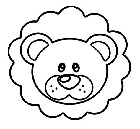 lion face coloring pages  printable coloring pages  kids