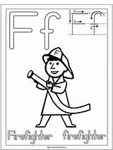 Firefighter Fire Coloring Letter Preschool Safety Pages Printable Worksheets Color Pre First Activities Week Learning Themes Kindergarten Firefighters Community Ws sketch template