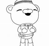 Octonauts Coloring Pages Dashi Getcolorings Color sketch template