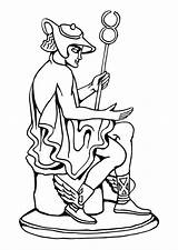 Estatua Standbeeld Coloriage Educima sketch template