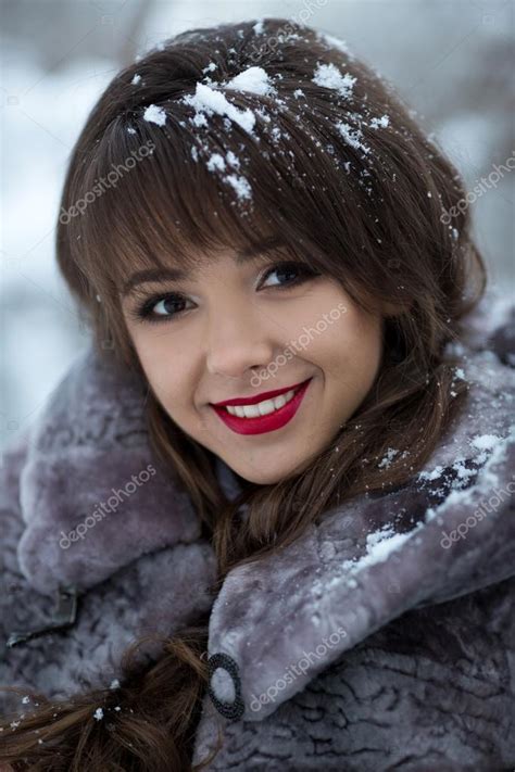 close up portrait of very beautiful cute cheerful smiling girl with