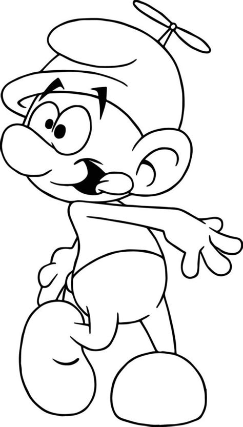 funny smurfs  kids printable  coloring pages png