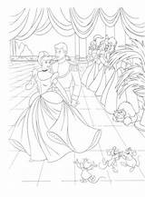 Coloring Cinderella Disney Pages Bezoeken Kleurplaten sketch template