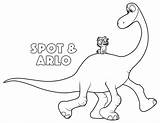 Coloring Pages Spot Popular Dinosaur Arlo Good sketch template