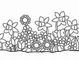 Coloring Flowers Spring Pages Printable Flower Museprintables sketch template