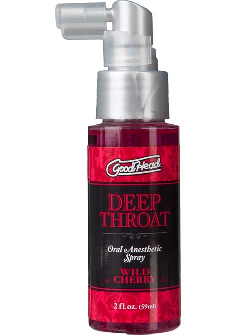 goodhead deep throat oral anesthetic spray wild cherry 2 ounce cherry