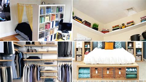 diy small bedroom storage ideas simphome