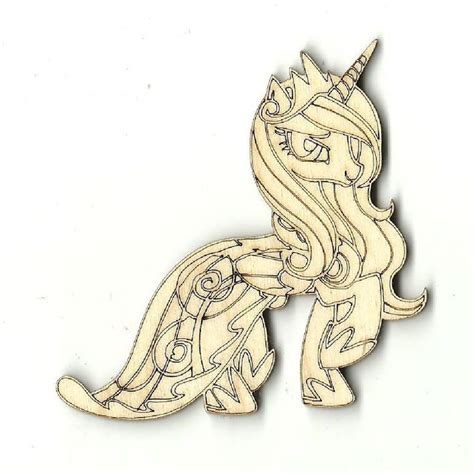 cute unicorn unfinished laser cut wood shape myth unicorns laser