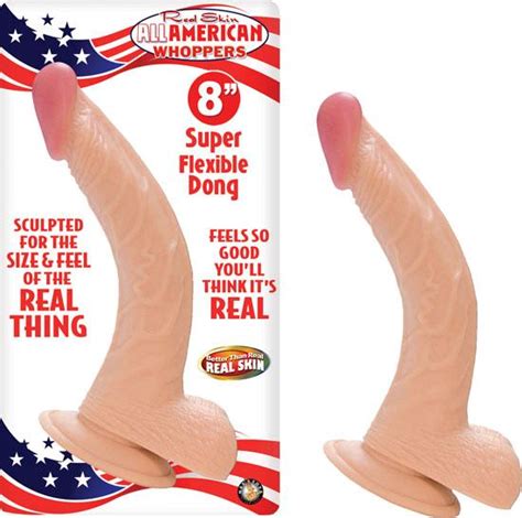 Real Skin All American Whoppers Dong With Balls 8 Inches