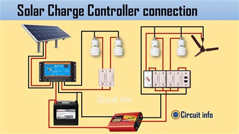 solar charge controller connection diagram atcircuitinfo youtube