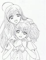 Coloring Vampire Rosario Pages Anime Lineart Deviantart Girl Manga Printable Popular Choose Board Coloringhome sketch template