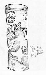 Pringles sketch template