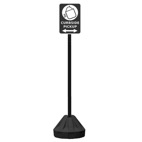 portable sign post  base  wheels traffic safety zone