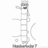 Numberblocks Xcolorings sketch template
