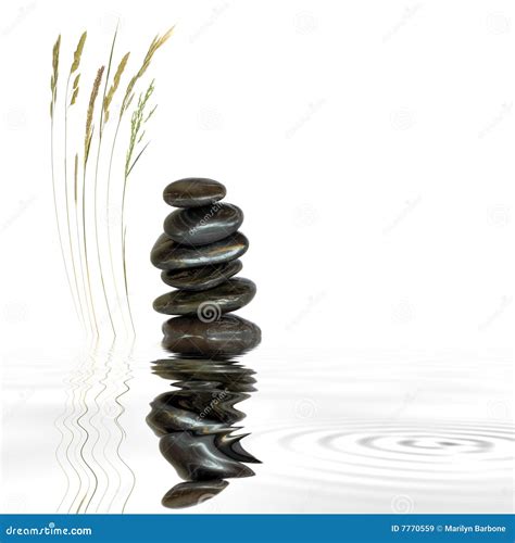 spa stones  natural grass stock image image  gray artwork
