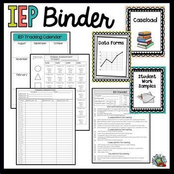iep binder printables  teachers  printable templates