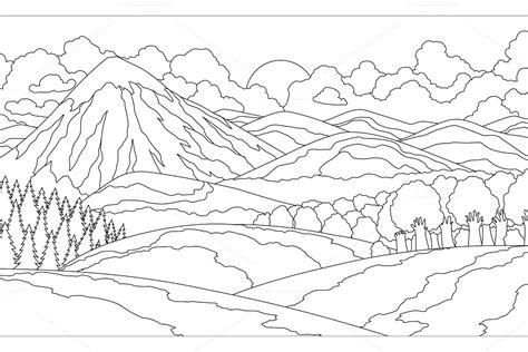 ideas  coloring landscape coloring pages printable
