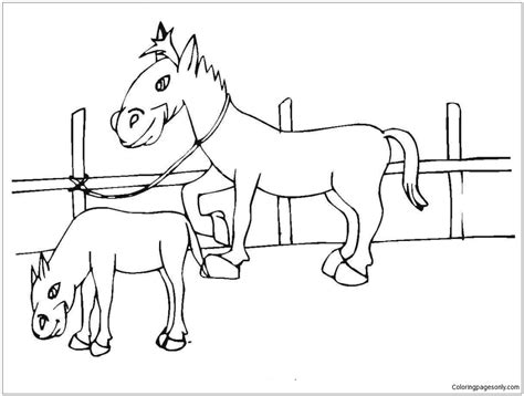 cute  ponies coloring page  printable coloring pages