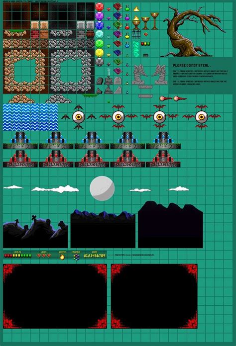House Of Doom Tile Sheet [2 10 13] By Thx1138666 On Deviantart Pixel