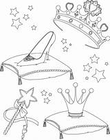 Princess Coloring Accessories Wand Crown Pages Kidspressmagazine Bubakids Cartoon Collectibles Cute Color Princesses Kids Getdrawings Drawing Stock Now sketch template