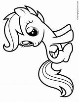 Coloring Pages Pony Little Dash Bloom Apple Rainbow Clipartmag Scootaloo Comments sketch template