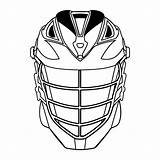 Lacrosse Drawing Helmet Getdrawings sketch template