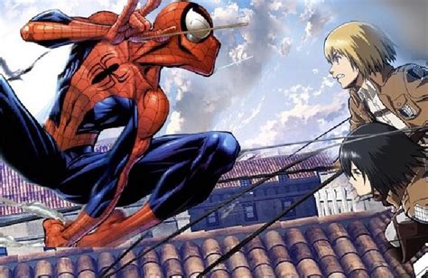 Attack On Titan Spider Man Spider Man Vs Squad Mikasa Part 1 Wattpad