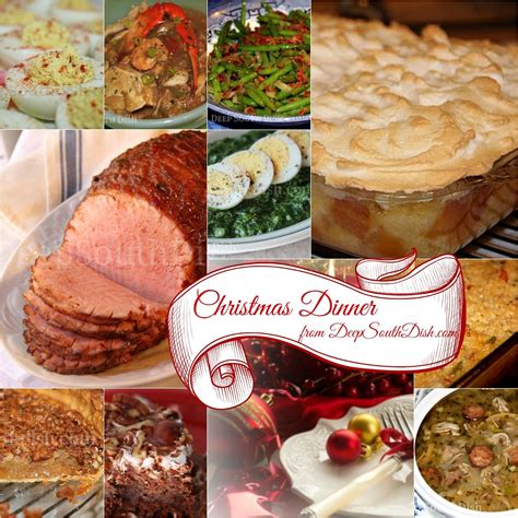 southern christmas dinner menu  recipe ideas