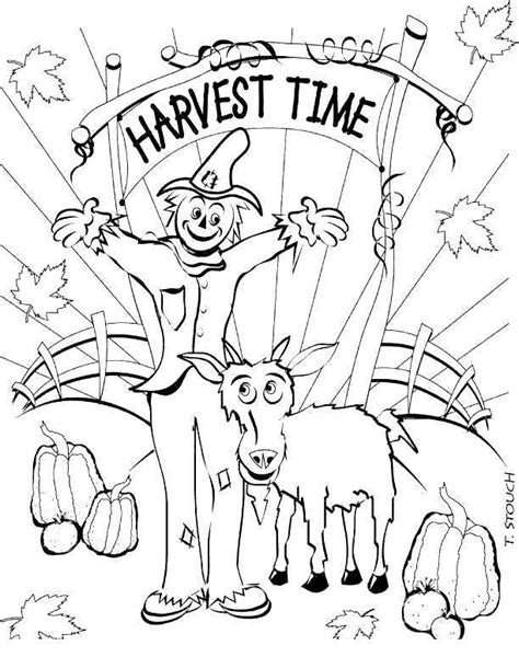 september coloring pages harvest time  printable coloring pages
