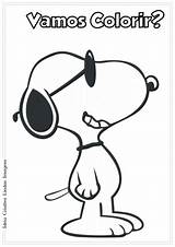 Colorir Snoopy Peanuts sketch template